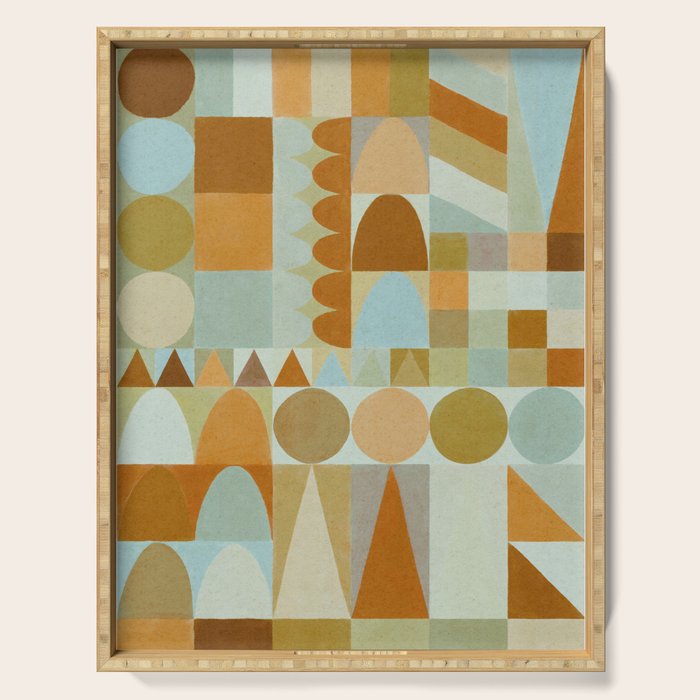 Geometric Shapes & Colors #2 Serving Tray Gallery Image 1