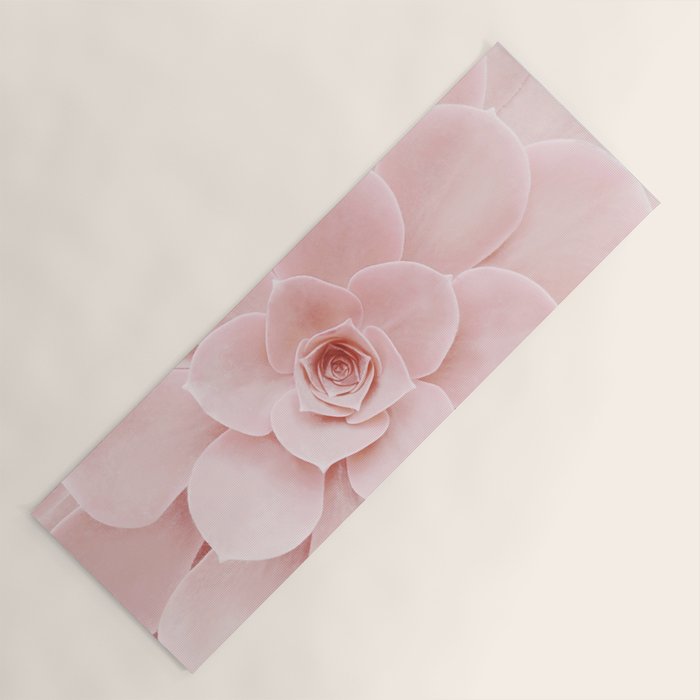 Blush Succulent Yoga Mat Gallery Image 1
