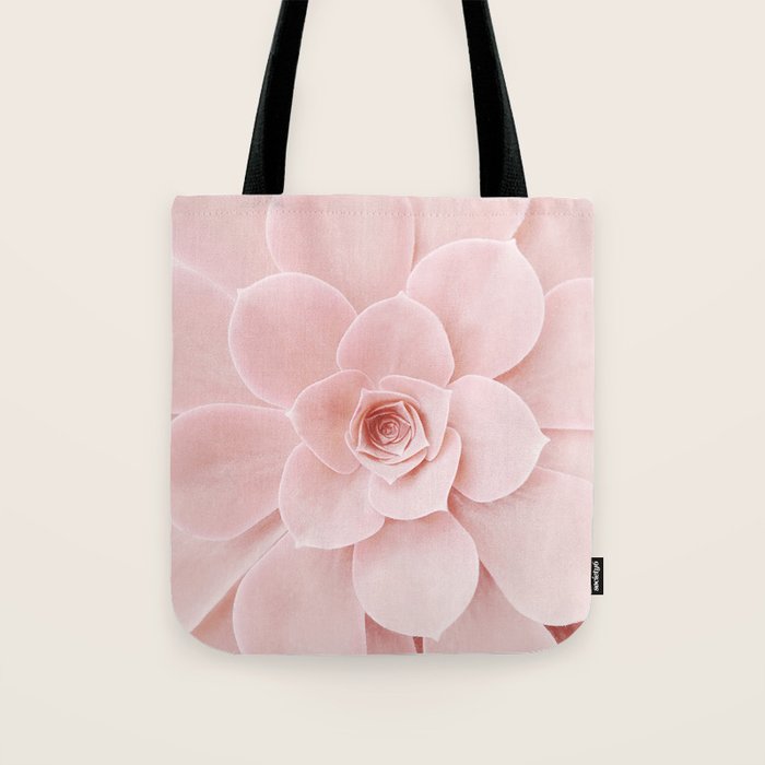Blush Succulent Tote Bag Gallery Image 1