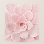 Blush Succulent Wall Tapestry Gallery Image 4