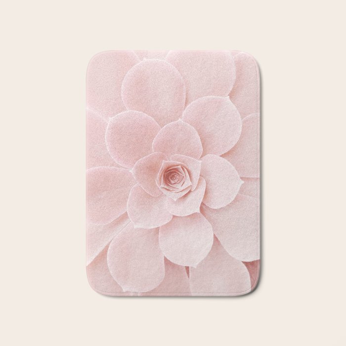 Blush Succulent Bath Mat Gallery Image 1