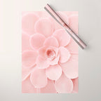 Blush Succulent Wrapping Paper Gallery Image 1