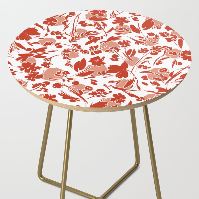 Wild flowering reddish meadow Side Table Gallery Image 2