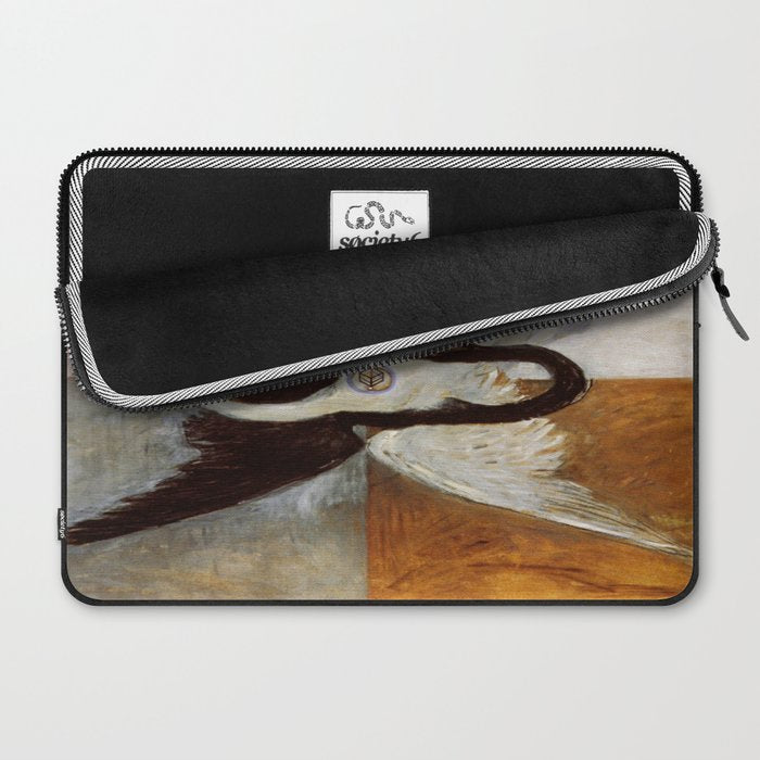 Hilma af klint The Swan,No,3 Laptop Sleeve Gallery Image 2
