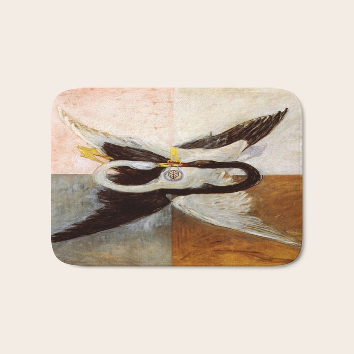 Hilma af klint The Swan,No,3 Bath Mat Gallery Image 1