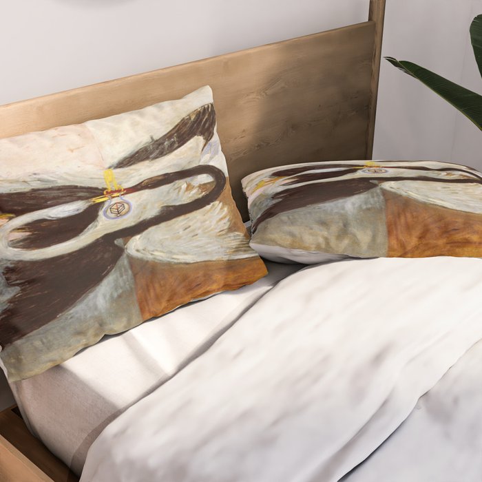 Hilma af klint The Swan,No,3 Pillow Sham Gallery Image 2