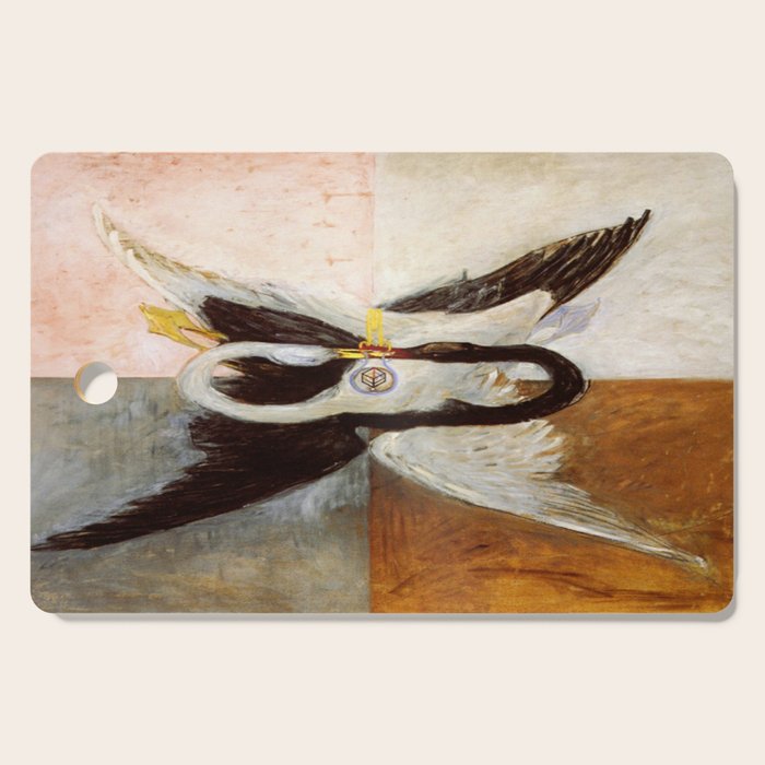 Hilma af klint The Swan,No,3 Cutting Board Gallery Image 1