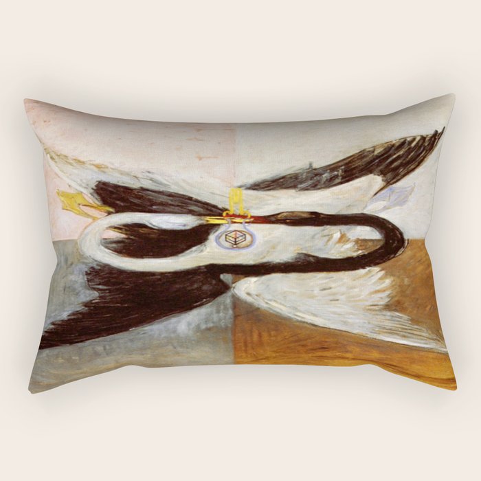 Hilma af klint The Swan,No,3 Rectangular Pillow Gallery Image 1