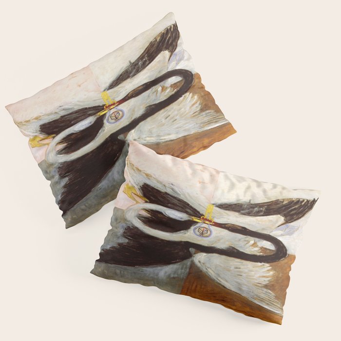 Hilma af klint The Swan,No,3 Pillow Sham Gallery Image 3