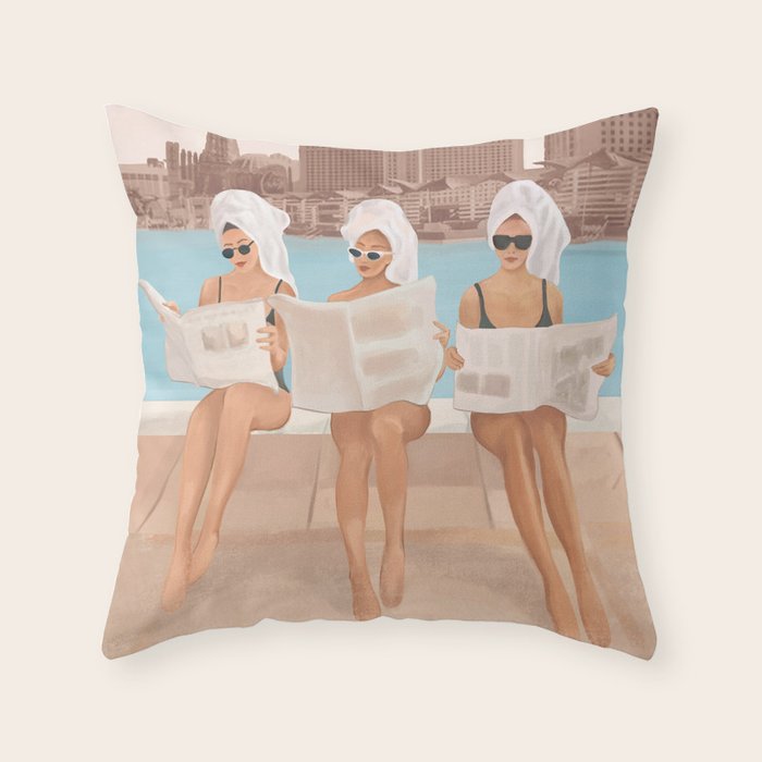 Hotel Morning Throw Pillow Gallery Image 6