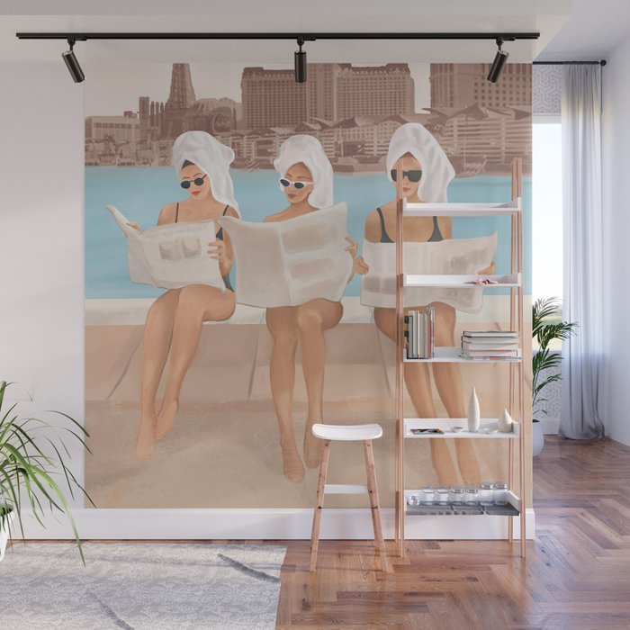 Hotel Morning Wall Mural Gallery Image 1