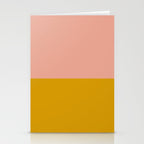 Blush Pink and Mustard Gold Minimalist Color Block Stationery Card Gallery Image 2