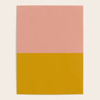 Blush Pink and Mustard Gold Minimalist Color Block Poster Gallery Image 4