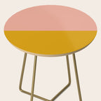 Blush Pink and Mustard Gold Minimalist Color Block Side Table Gallery Image 2