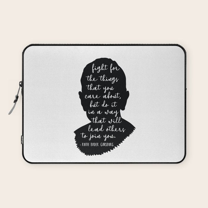 Ruth Bader Ginsburg Quote Laptop Sleeve Gallery Image 1