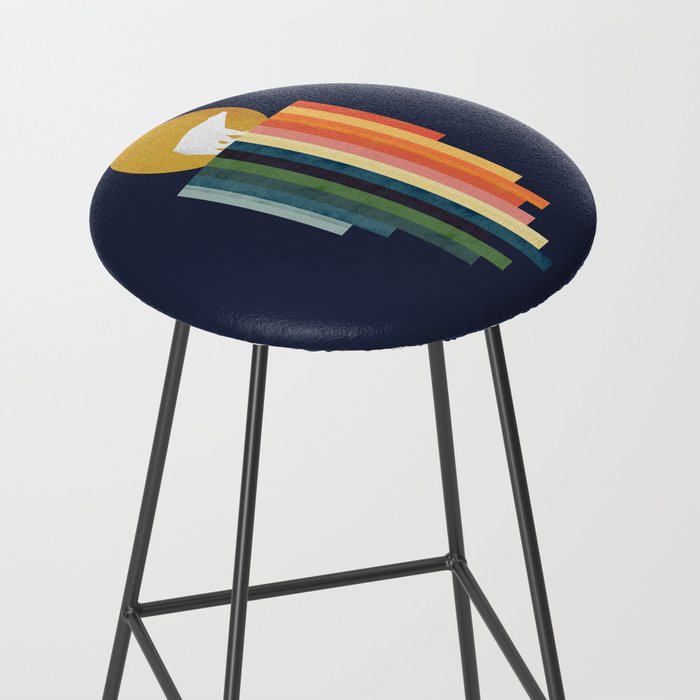 Polar bear on ice cream Stool Gallery Image 2
