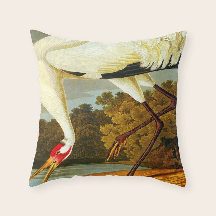 Whooping Crane Throw Pillow Gallery Image 6