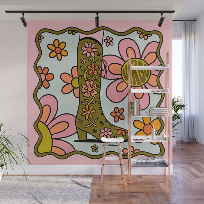 Virgo Groovy Boot Wall Mural Gallery Image 1