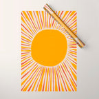 Retro Sunrise Wrapping Paper Gallery Image 1