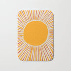 Retro Sunrise Bath Mat Gallery Image 1