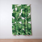 Tropical banana leaves V Window Curtain Gallery Image 3
