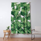 Tropical banana leaves V Window Curtain Gallery Image 5