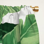 Tropical banana leaves V Window Curtain Gallery Image 2