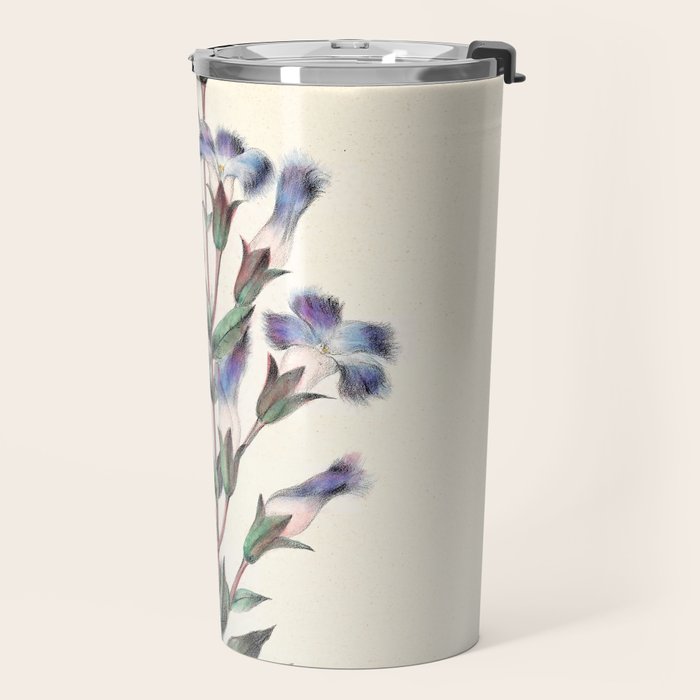  Fringed gentian by Clarissa Munger Badger, 1859 (benefitting The Nature Conservancy) Travel Mug Gallery Image 2