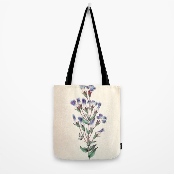  Fringed gentian by Clarissa Munger Badger, 1859 (benefitting The Nature Conservancy) Tote Bag Gallery Image 2