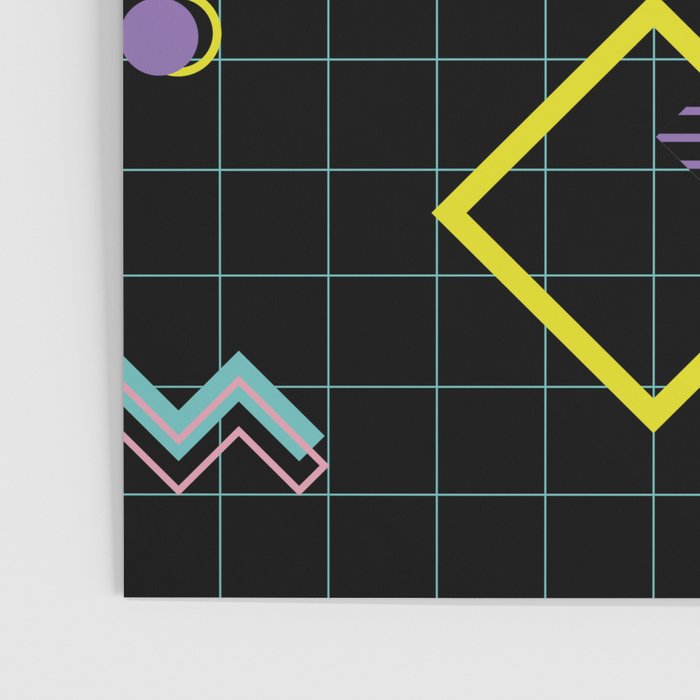 Memphis Pattern 4 - 80s Retro Poster Gallery Image 3