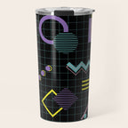 Memphis Pattern 4 - 80s Retro Travel Mug Gallery Image 1