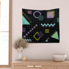 Memphis Pattern 4 - 80s Retro Wall Tapestry Gallery Image 2