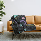 Memphis Pattern 4 - 80s Retro Throw Blanket Gallery Image 1