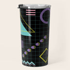 Memphis Pattern 4 - 80s Retro Travel Mug Gallery Image 3