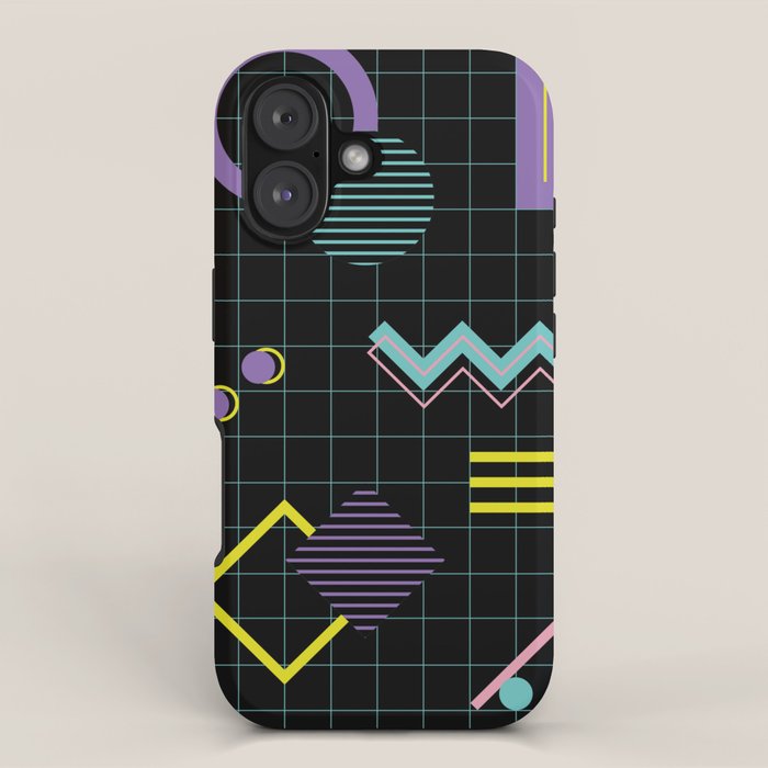 Memphis Pattern 4 - 80s Retro iPhone Case Gallery Image 1