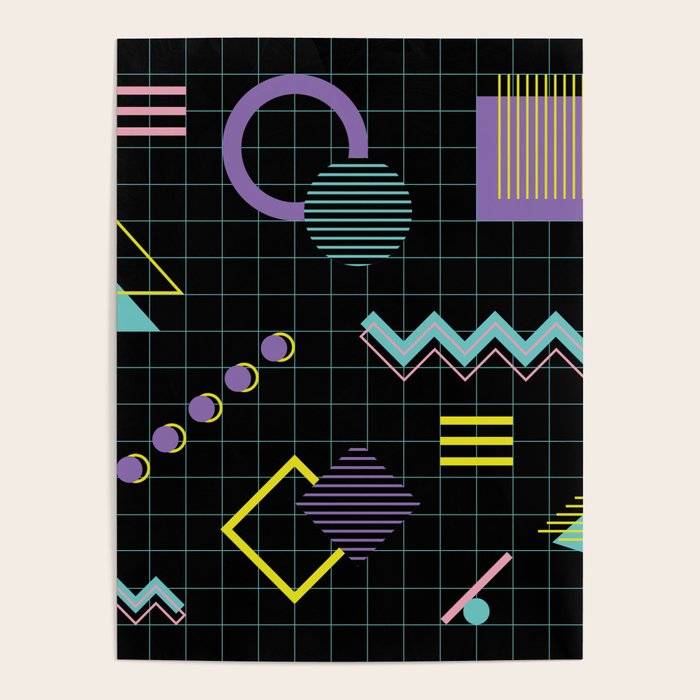 Memphis Pattern 4 - 80s Retro Poster Gallery Image 4