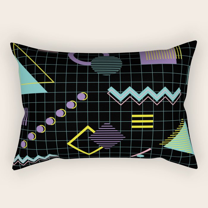 Memphis Pattern 4 - 80s Retro Rectangular Pillow Gallery Image 2