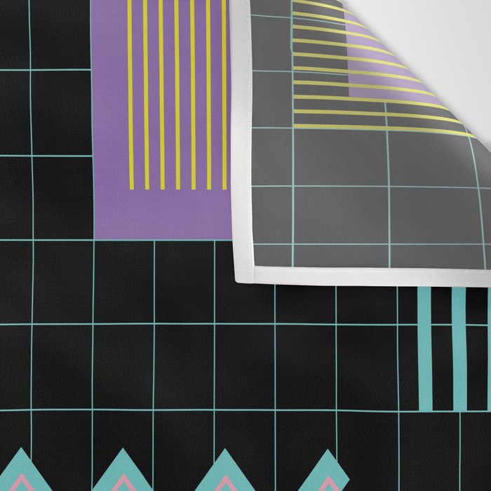 Memphis Pattern 4 - 80s Retro Wall Tapestry Gallery Image 3