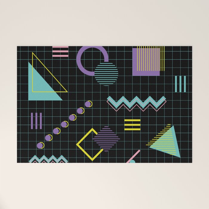 Memphis Pattern 4 - 80s Retro Welcome Mat Gallery Image 1