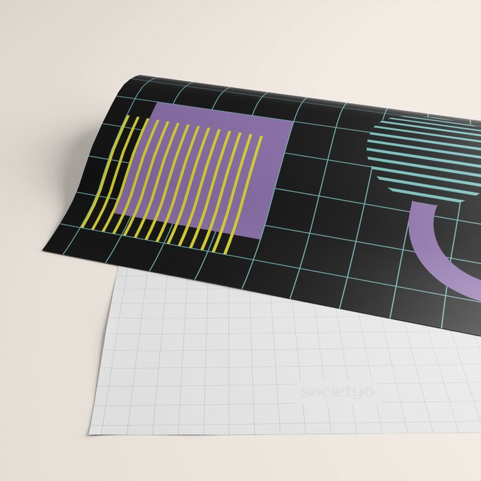 Memphis Pattern 4 - 80s Retro Wrapping Paper Gallery Image 2