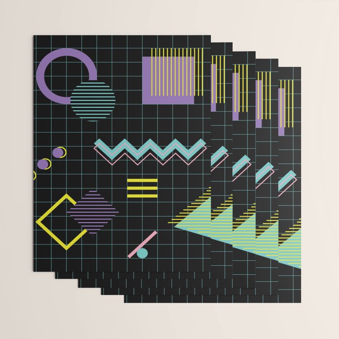 Memphis Pattern 4 - 80s Retro Wrapping Paper Gallery Image 3