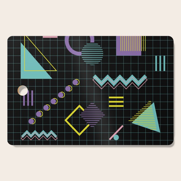 Memphis Pattern 4 - 80s Retro Cutting Board Gallery Image 1