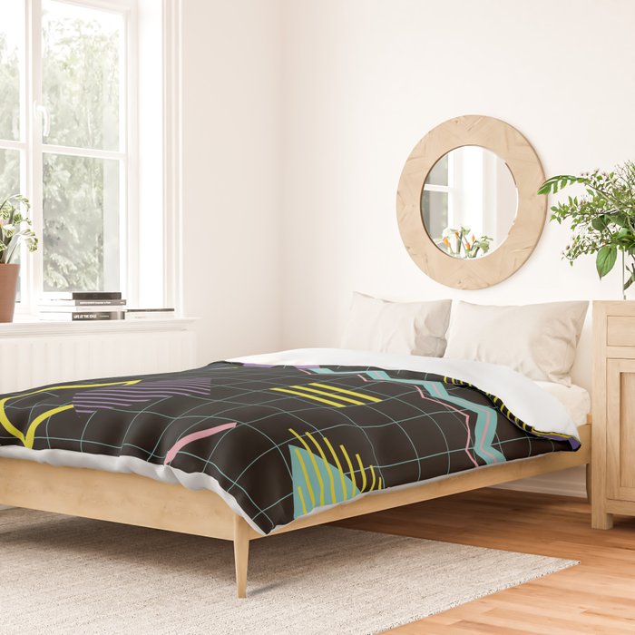 Memphis Pattern 4 - 80s Retro Duvet Cover Gallery Image 2