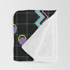 Memphis Pattern 4 - 80s Retro Throw Blanket Gallery Image 3