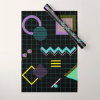 Memphis Pattern 4 - 80s Retro Wrapping Paper Gallery Image 1