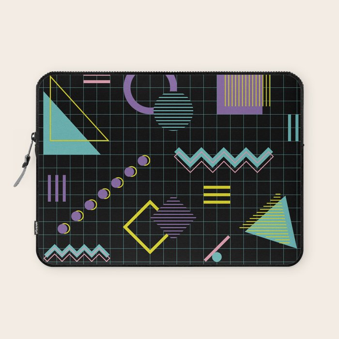 Memphis Pattern 4 - 80s Retro Laptop Sleeve Gallery Image 1