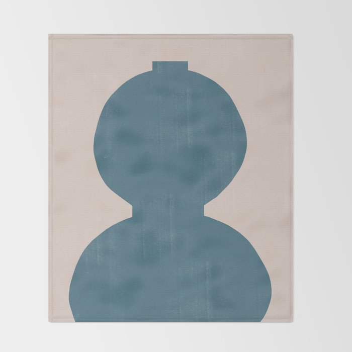 Study Shape Vase No.5 Throw Blanket Gallery Image 2
