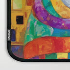 Gustav Klimt Style Cat with Green Eyes and a Colorful Scarf Laptop Sleeve Gallery Image 3