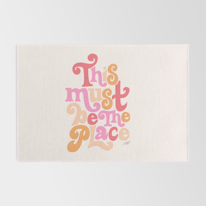 This Must Be the Place (Pink Palette) Rug Gallery Image 2