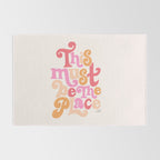 This Must Be the Place (Pink Palette) Rug Gallery Image 2